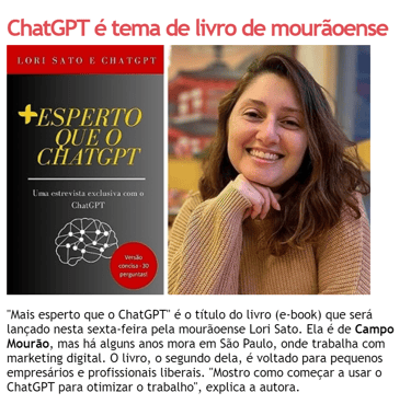 a woman in a brown sweater and a book with a picture of a woman in