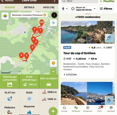 Application randonnée