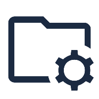ícone de pasta com engrenagem que representa a Metodologia da VECapital