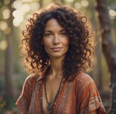 A smiling person reviewing financial documents at a desk with a laptop and a cup of coffee.