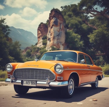 A satisfied customer giving a thumbs up in front of the workshop.