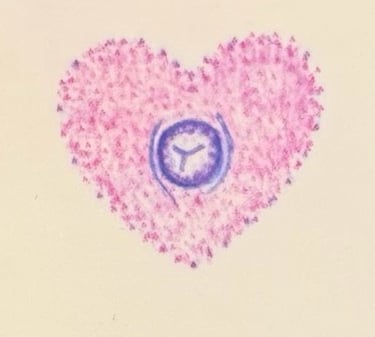 Post mastectomy tattoo: Pink heart shaped areola and nipple tattoo