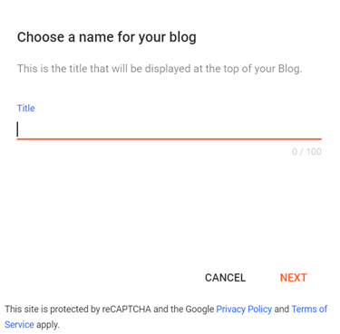 blog name