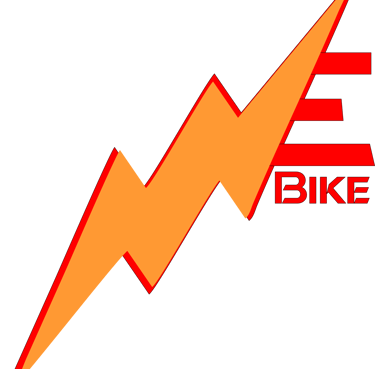 a bike rider riding a bike with a lightning bolt