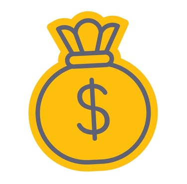 Money Bag Representing savings