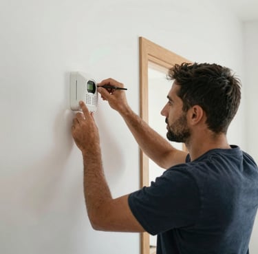 black blue and yellow textile