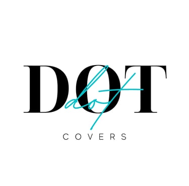 Dot Covers black and teal logo