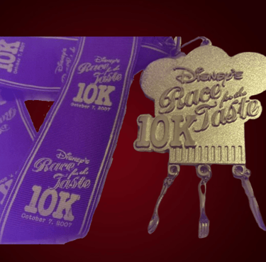 2007 runDisney Race For The Taste 10K medal