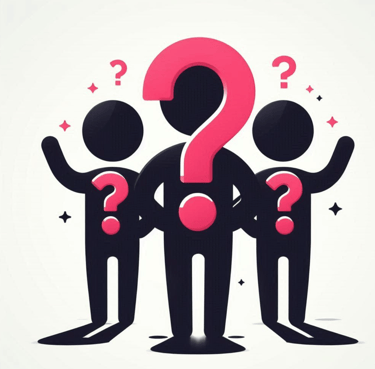 3 souhaites avec des points d'interrogations autour  