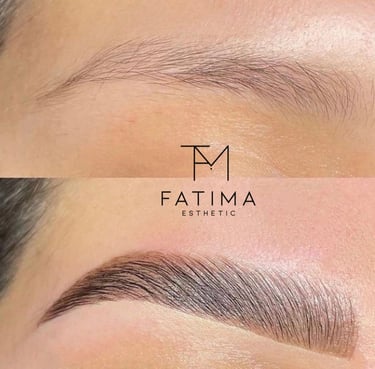 Microblading vorher nachher in Rotkreuz