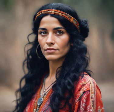 woman wearing black crew-neck shirt