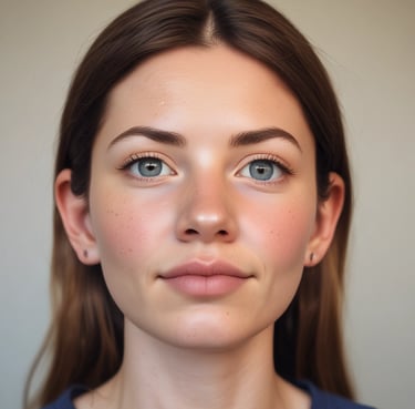 woman wearing black crew-neck shirt