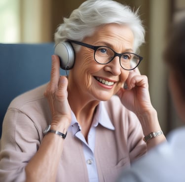 woman wearing black crew-neck shirt