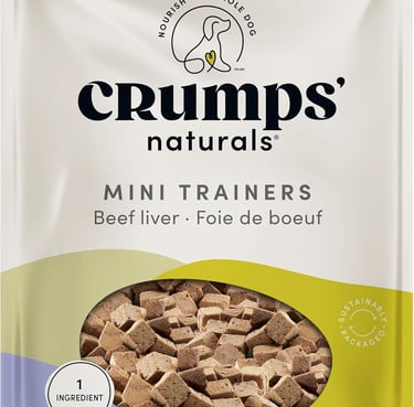 Crumps' Naturals Mini Trainers Freeze Dried Beef Liver (1 Pack),, 1.9OZ/ 55G