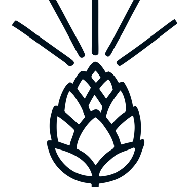 a black and white image of a hop cone