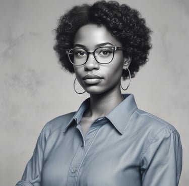 a man with glasses and a blue shirt