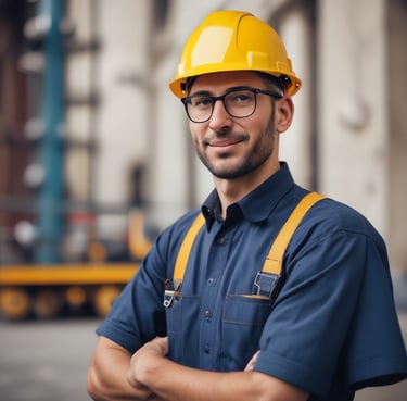 A smiling professional shaking hands in a bright office with solar panels visible through the window.
