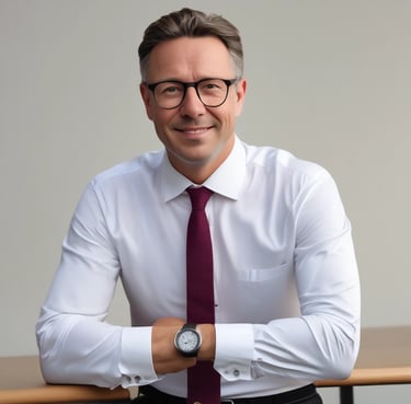 Smiling woman holding a laptop, looking confident and satisfied.