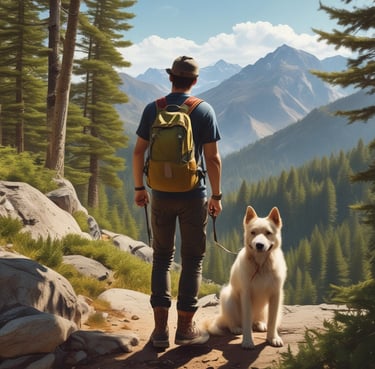 A smiling homeowner standing in front of their freshly cleared house, sunlight casting a warm glow.