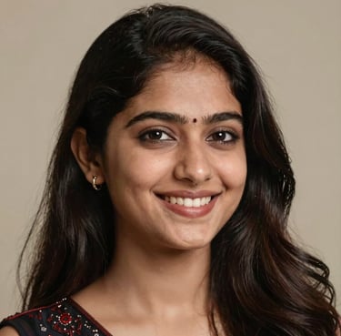 A warm portrait of a smiling adult woman with straight, bright teeth against a soft yellow background.