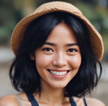 Photo of a smiling woman holding a box of packaging supplies in a bright warehouse.