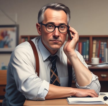 A serene clinic room with soft violet accents and natural light filtering through sheer curtains.