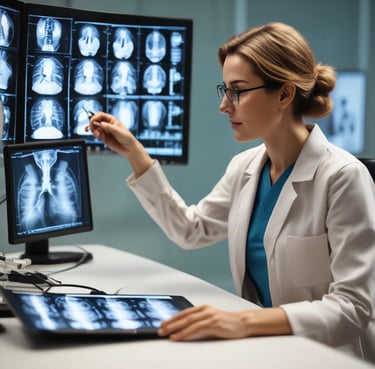 Smiling woman giving a thumbs up in a cozy home setting.