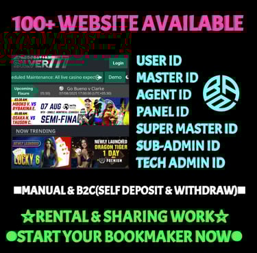 ONLINE CRICKET BETTING ID AVAILABLE DL MDL SMDL MASTER ID SUPER MASTER ID ADMIN ID AVAILABLE 
