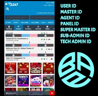 ONLINE CRICKET BETTING ID AVAILABLE DL MDL SMDL MASTER ID SUPER MASTER ID ADMIN ID AVAILABLE 