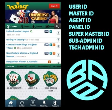 ONLINE CRICKET BETTING ID AVAILABLE DL MDL SMDL MASTER ID SUPER MASTER ID ADMIN ID AVAILABLE 