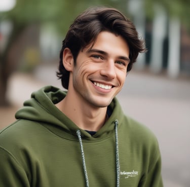 woman wearing black crew-neck shirt