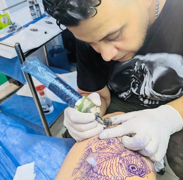 Custom tattoo design consultation in Hurghada studio”