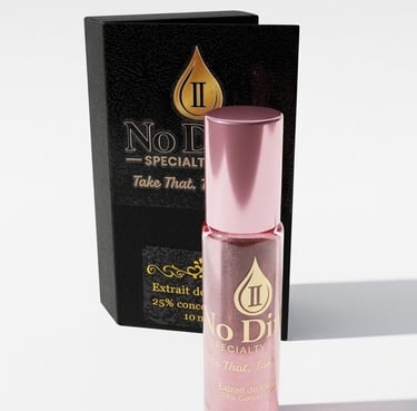 No Ditty Specialty Oil 25% Extrait de Parfum and Jojoba Oil Roll-on bottle and packaging