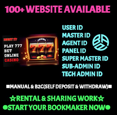 ONLINE CRICKET BETTING ID AVAILABLE DL MDL SMDL MASTER ID SUPER MASTER ID ADMIN ID AVAILABLE 