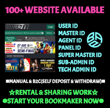 ONLINE CRICKET BETTING ID AVAILABLE DL MDL SMDL MASTER ID SUPER MASTER ID ADMIN ID AVAILABLE 