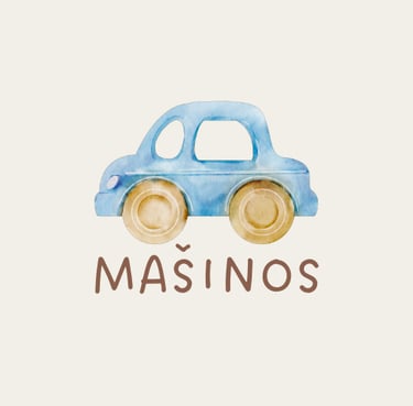 Mašinos, žaislinis transportas, lėktuvai, traukiniai