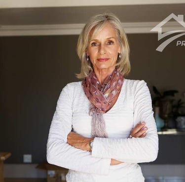 a woman in a white shirt and scarf