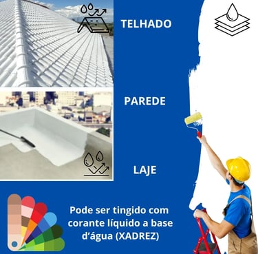 Manta Líquida Emborrachada Impermeabilizante 3,6kg