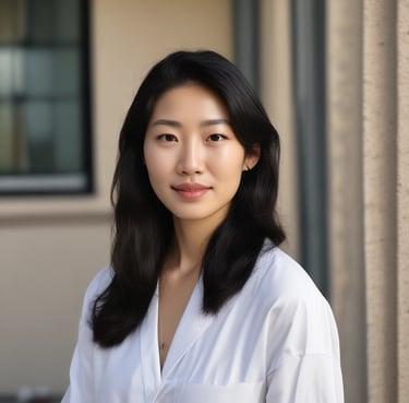woman wearing black crew-neck shirt