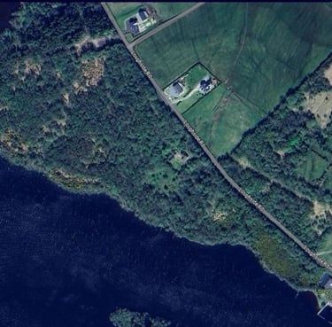 location of Garvros Glamping Pods