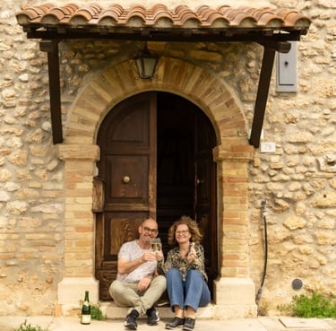Jacco and Minke in Umbria Italy