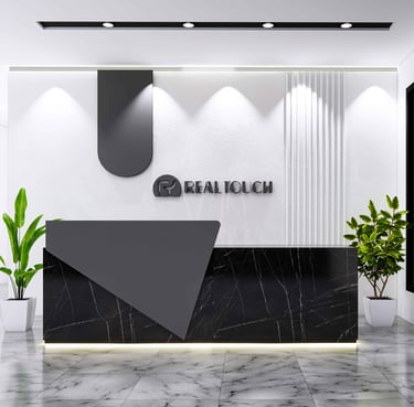 Stylish reception desk Dubai for welcoming office environments