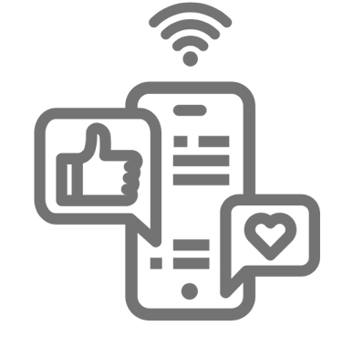 Social Media Icon in Gray - Social Media Re-Posting Promotion - Coming Soon!