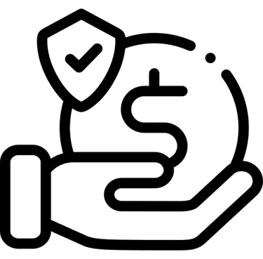 a icon depicting money with a tick to show best price