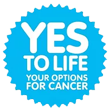 Yes to Life cancer charity logo