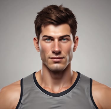 A tall, red soda can with white lettering stands on a flat surface, with a textured gray background. The can is prominently branded with the logo and slogan.