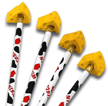 Cheese Wedge Pencil Topper Eraser