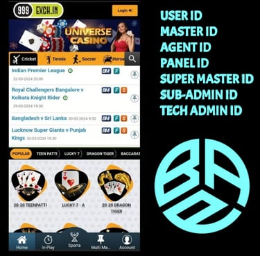 ONLINE CRICKET BETTING ID AVAILABLE DL MDL SMDL MASTER ID SUPER MASTER ID ADMIN ID AVAILABLE 