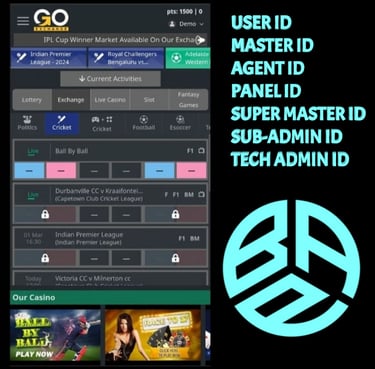 ONLINE CRICKET BETTING ID AVAILABLE DL MDL SMDL MASTER ID SUPER MASTER ID ADMIN ID AVAILABLE 