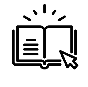 an icon representing a book guide